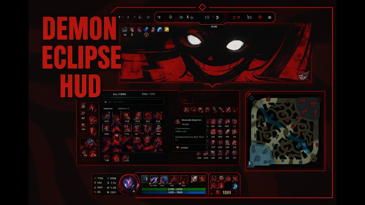 Demonic Eclipse HUD - HUD/UI | Divine Skins